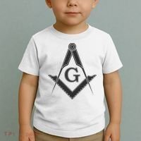 Black Freemason Square And Compass Master Mason Toddler T-Shirt thumb 2