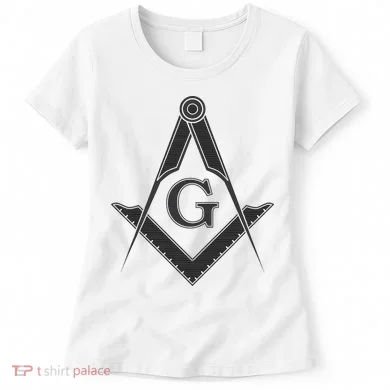 Black Freemason Square And Compass Master Mason Women's T-Shirt