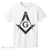 Black Freemason Square And Compass Master Mason Kids T-Shirt thumb 0