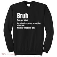 Bruh Funny Saying Sarcastic Novelty Letter Graphic Casual Sweatshirt thumb 0