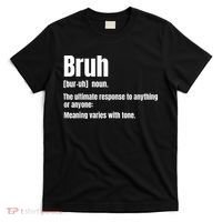 Bruh Funny Saying Sarcastic Novelty Letter Graphic Casual T-Shirt thumb 0