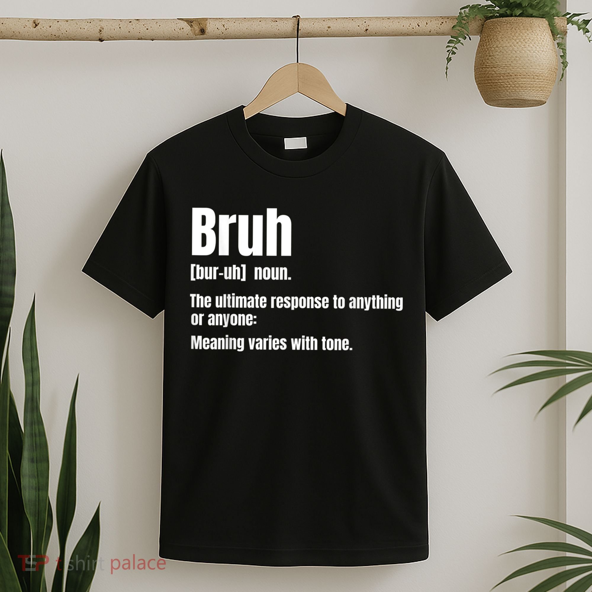 Bruh Funny Saying Sarcastic Novelty Letter Graphic Casual T-Shirt