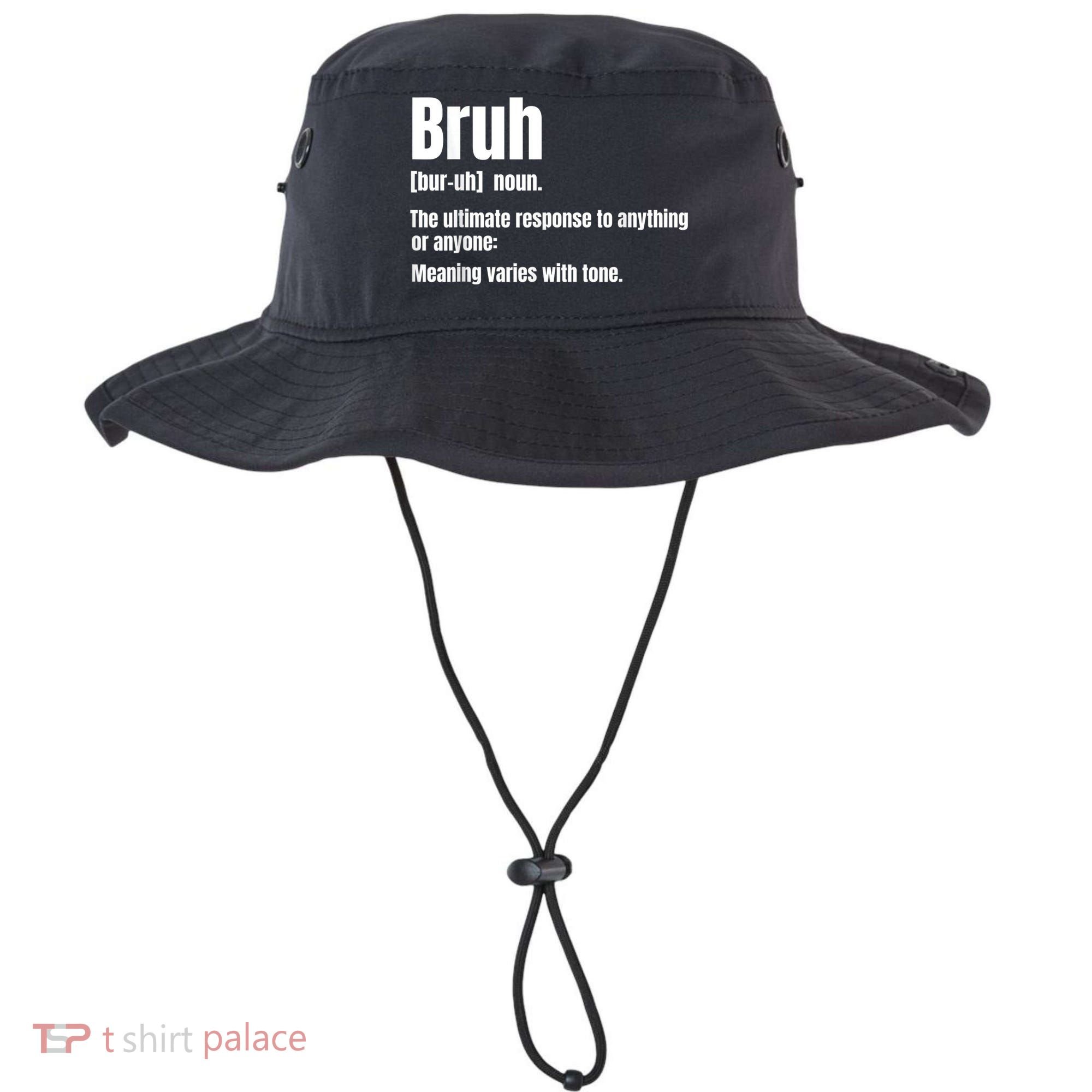 Bruh Funny Saying Sarcastic Novelty Letter Graphic Casual Bucket Hat