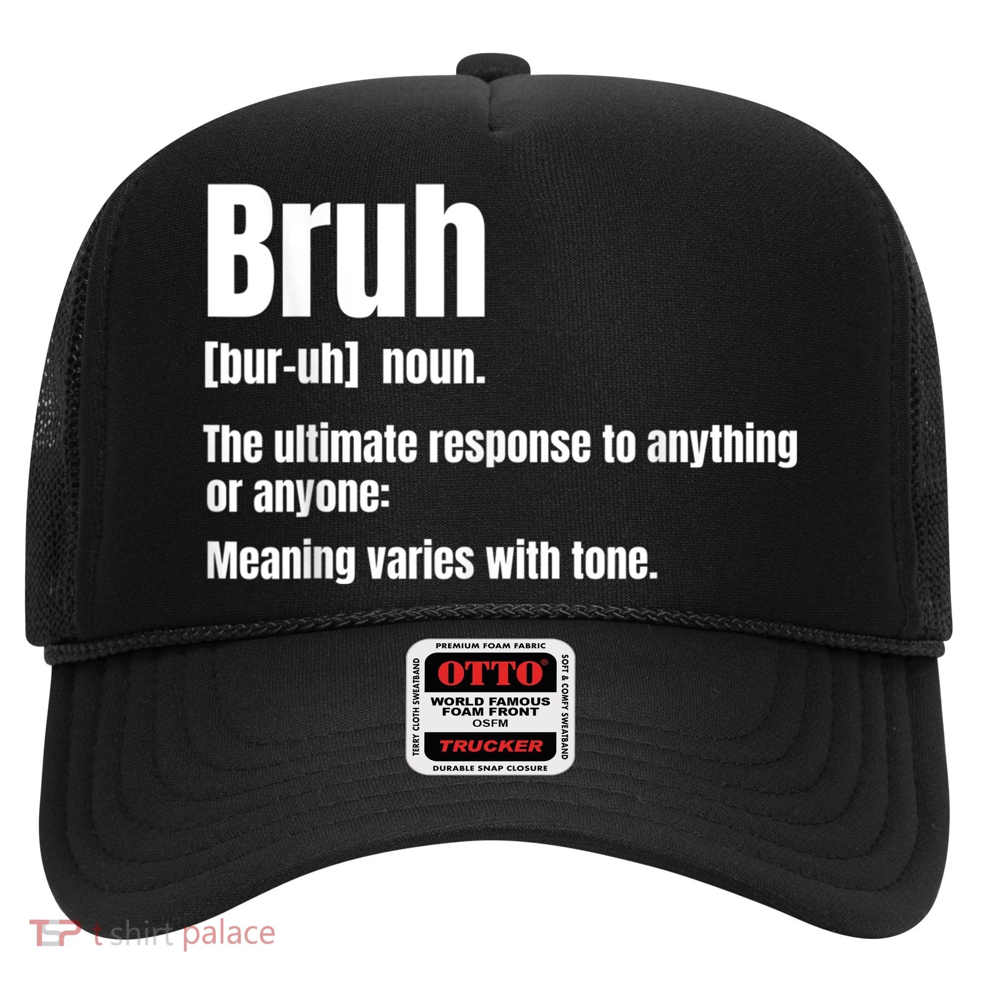 Bruh Funny Saying Sarcastic Novelty Letter Graphic Casual Hat