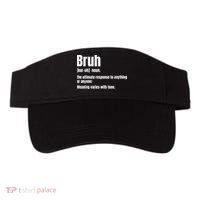 Bruh Funny Saying Sarcastic Novelty Letter Graphic Casual Visor thumb 0