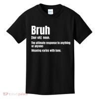 Bruh Funny Saying Sarcastic Novelty Letter Graphic Casual Kids T-Shirt thumb 0