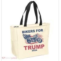 Bikers For Trump 2024 United States Tote Bag thumb 2