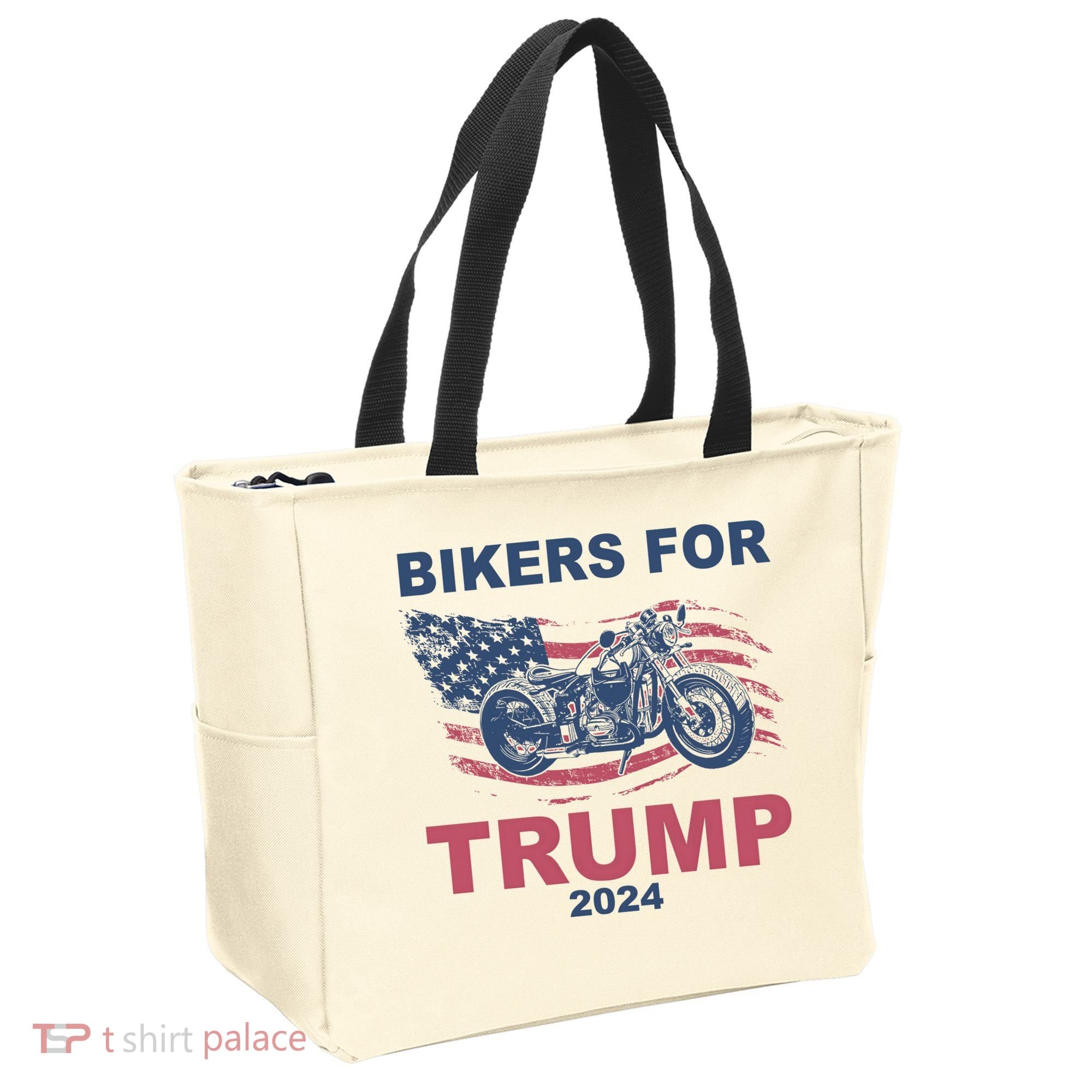 Bikers For Trump 2024 United States Tote Bag
