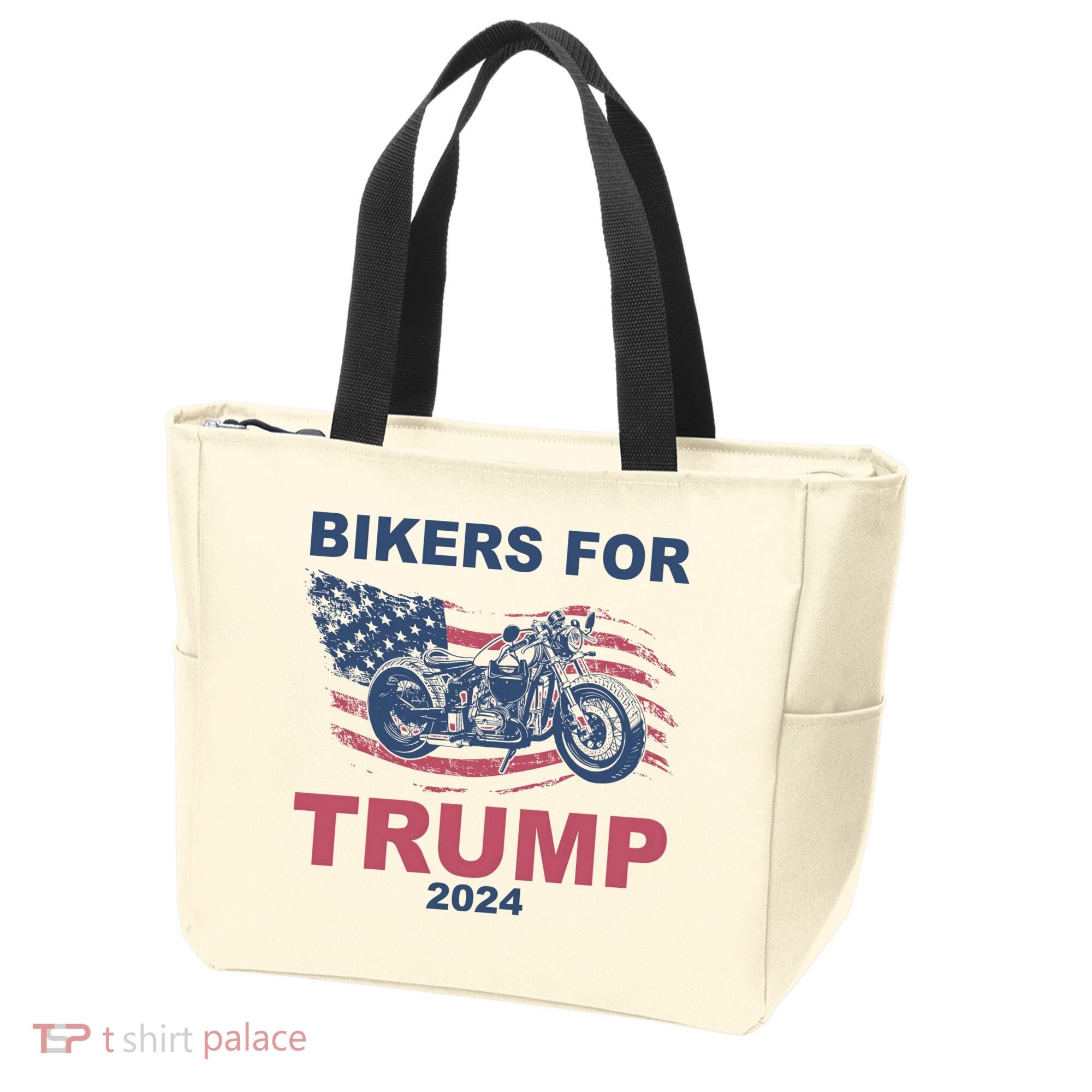 Bikers For Trump 2024 United States Tote Bag