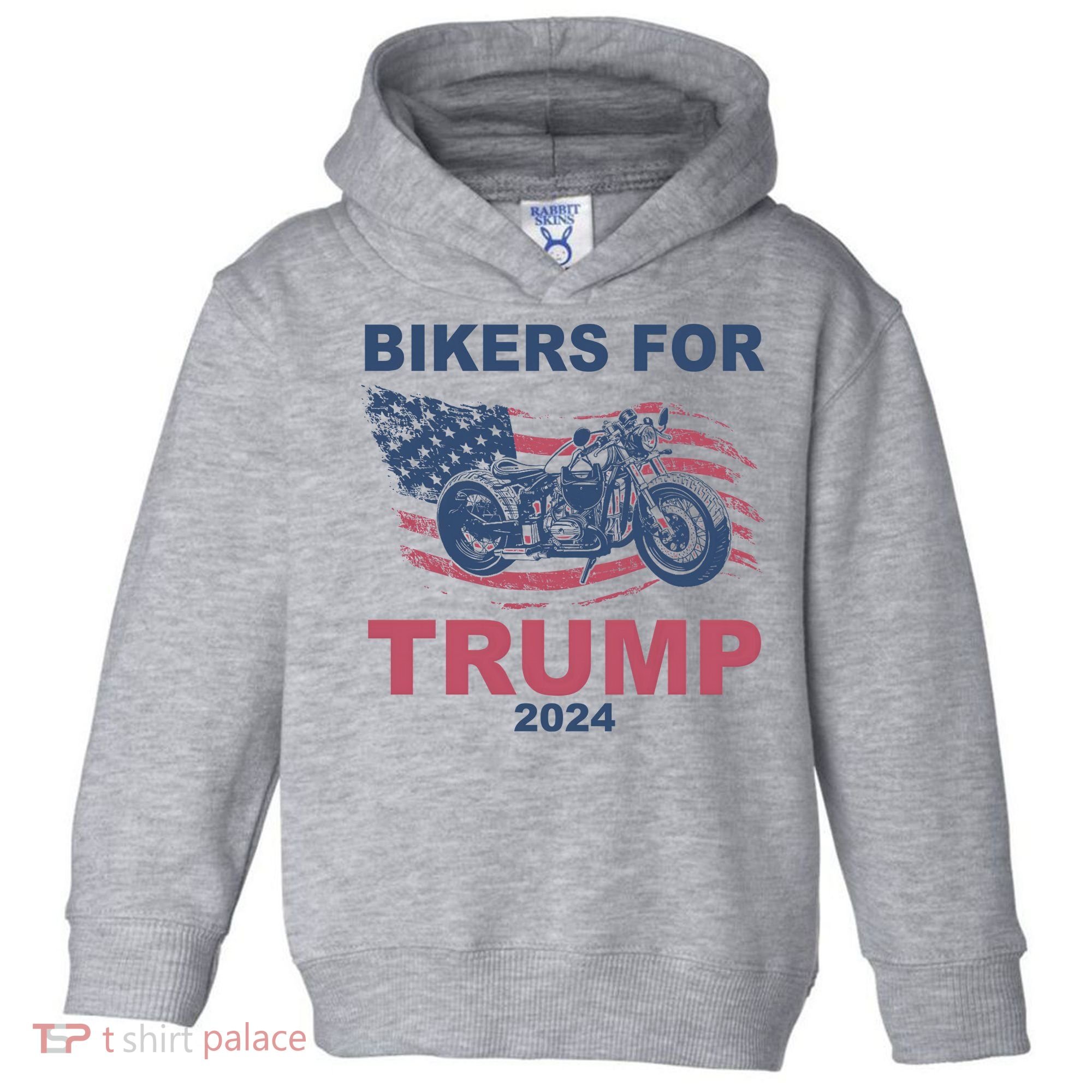 Bikers For Trump 2024 United States Toddler Hoodie