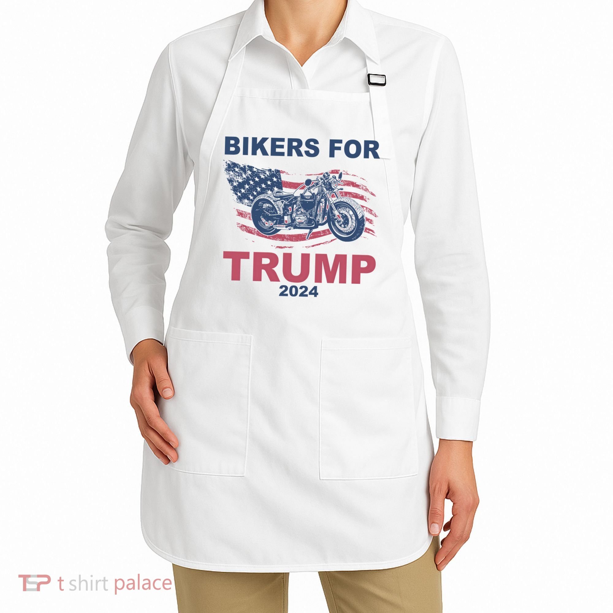 Bikers For Trump 2024 United States Apron