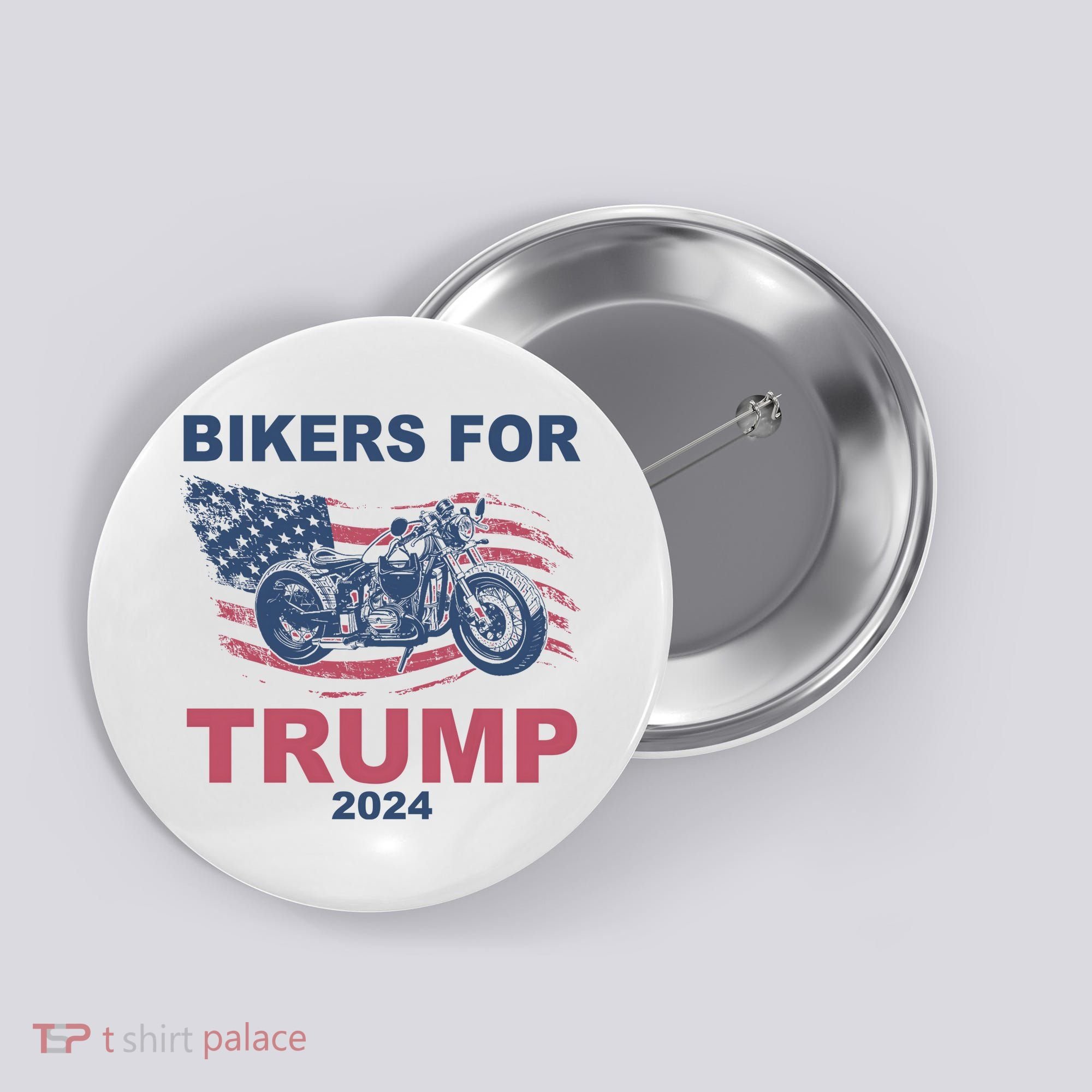 Bikers For Trump 2024 United States Button