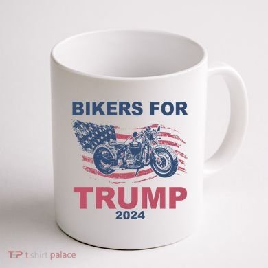 Bikers For Trump 2024 United States Coffee Mug back