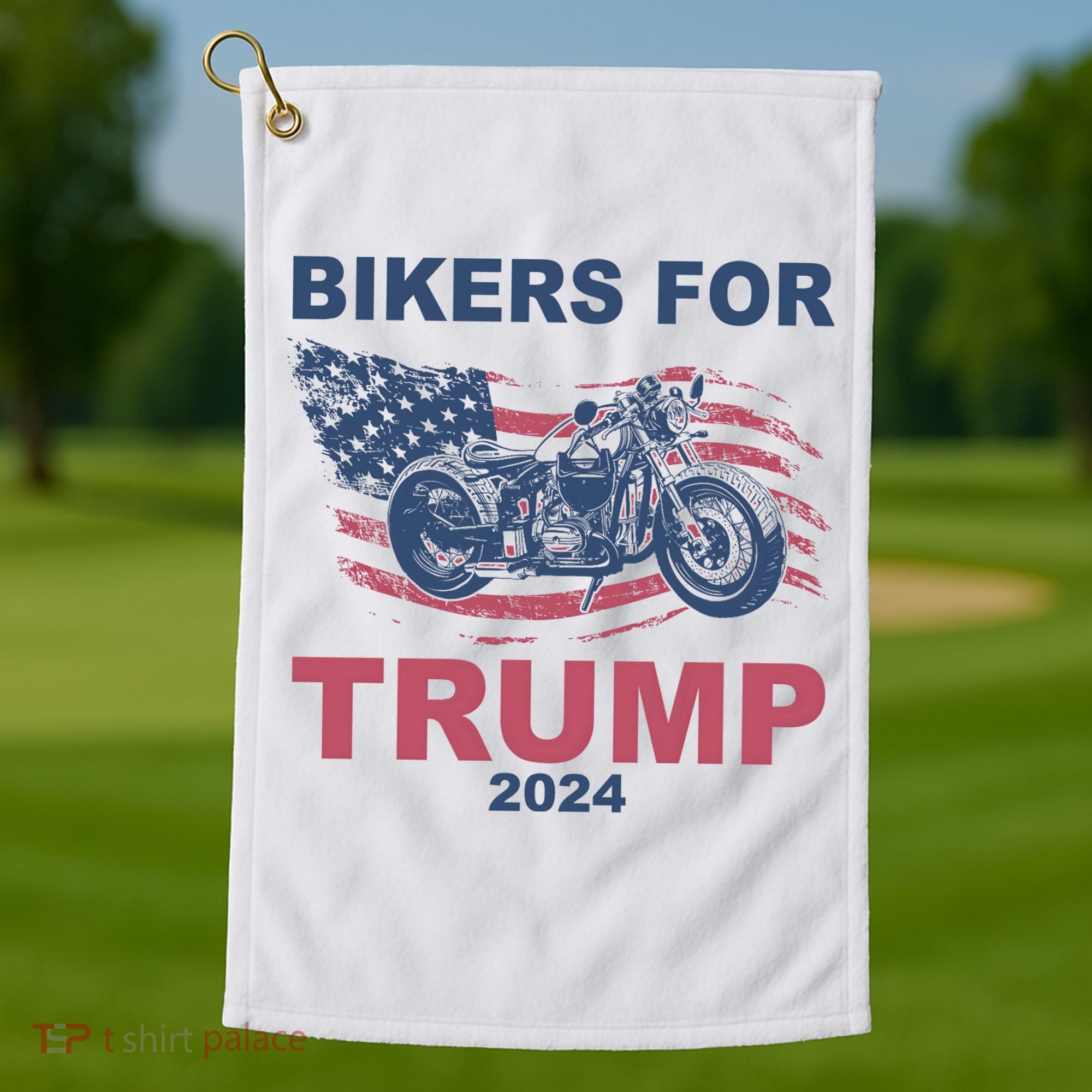 Bikers For Trump 2024 United States Golf Towel