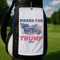 Bikers For Trump 2024 United States Golf Towel thumb 2