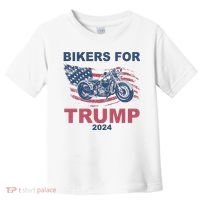 Bikers For Trump 2024 United States Toddler T-Shirt thumb 0