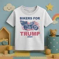 Bikers For Trump 2024 United States Toddler T-Shirt thumb 3