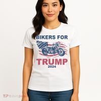 Bikers For Trump 2024 United States Women's T-Shirt thumb 4