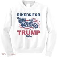 Bikers For Trump 2024 United States Kids Sweatshirt thumb 0