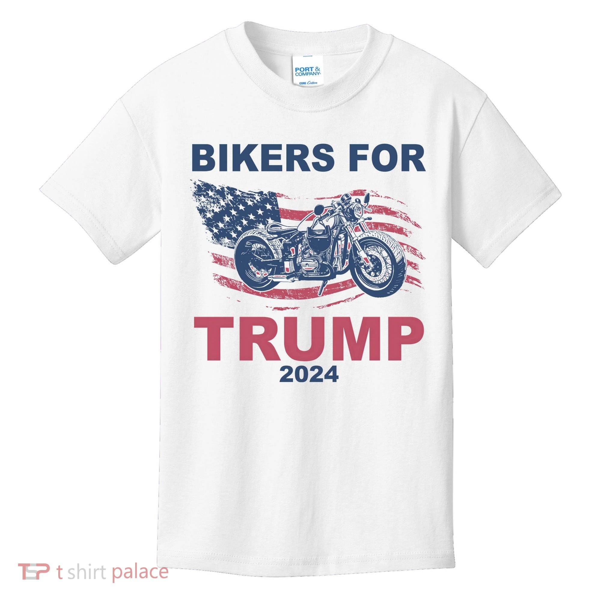 Bikers For Trump 2024 United States Kids T-Shirt