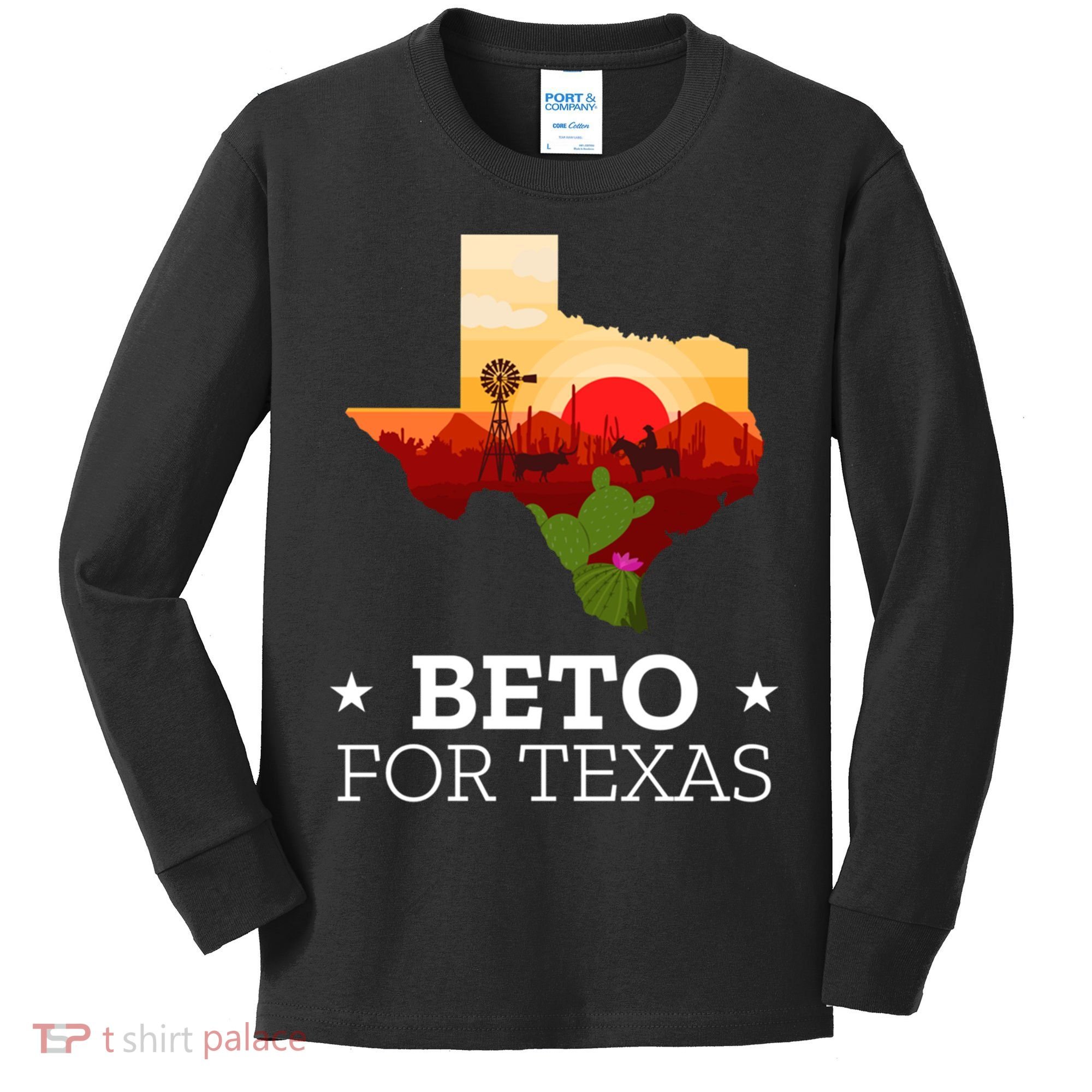 Beto For Texas Beto For Governor Kids Long Sleeve Shirt