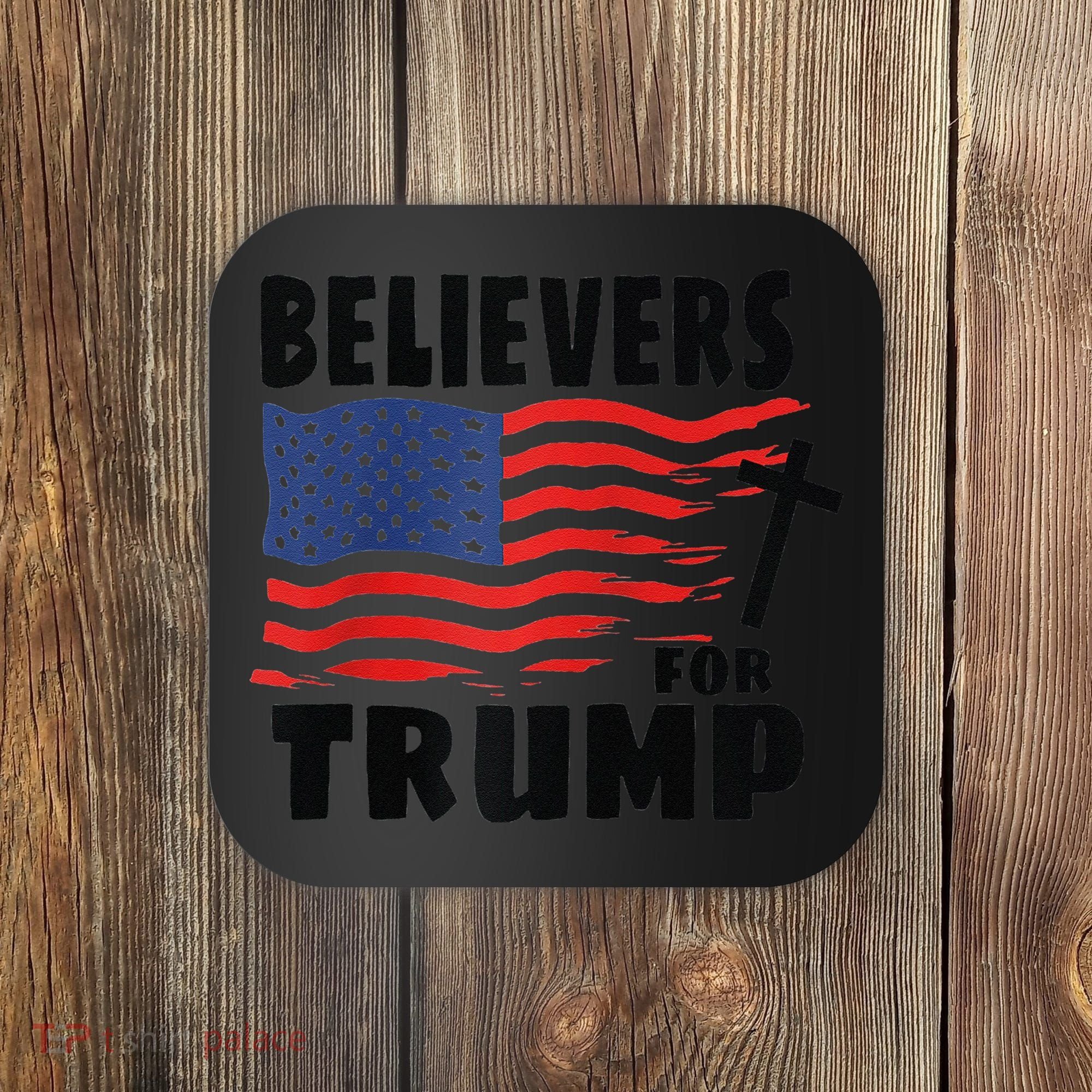 Believers For Trump Christians For Trump 2024 Raglan Coaster