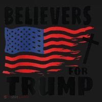 Believers For Trump Christians For Trump 2024 Raglan Coaster thumb 2