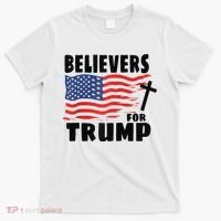 Believers For Trump Christians For Trump 2024 Raglan T-Shirt thumb 0