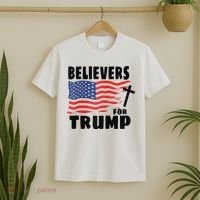 Believers For Trump Christians For Trump 2024 Raglan T-Shirt thumb 2