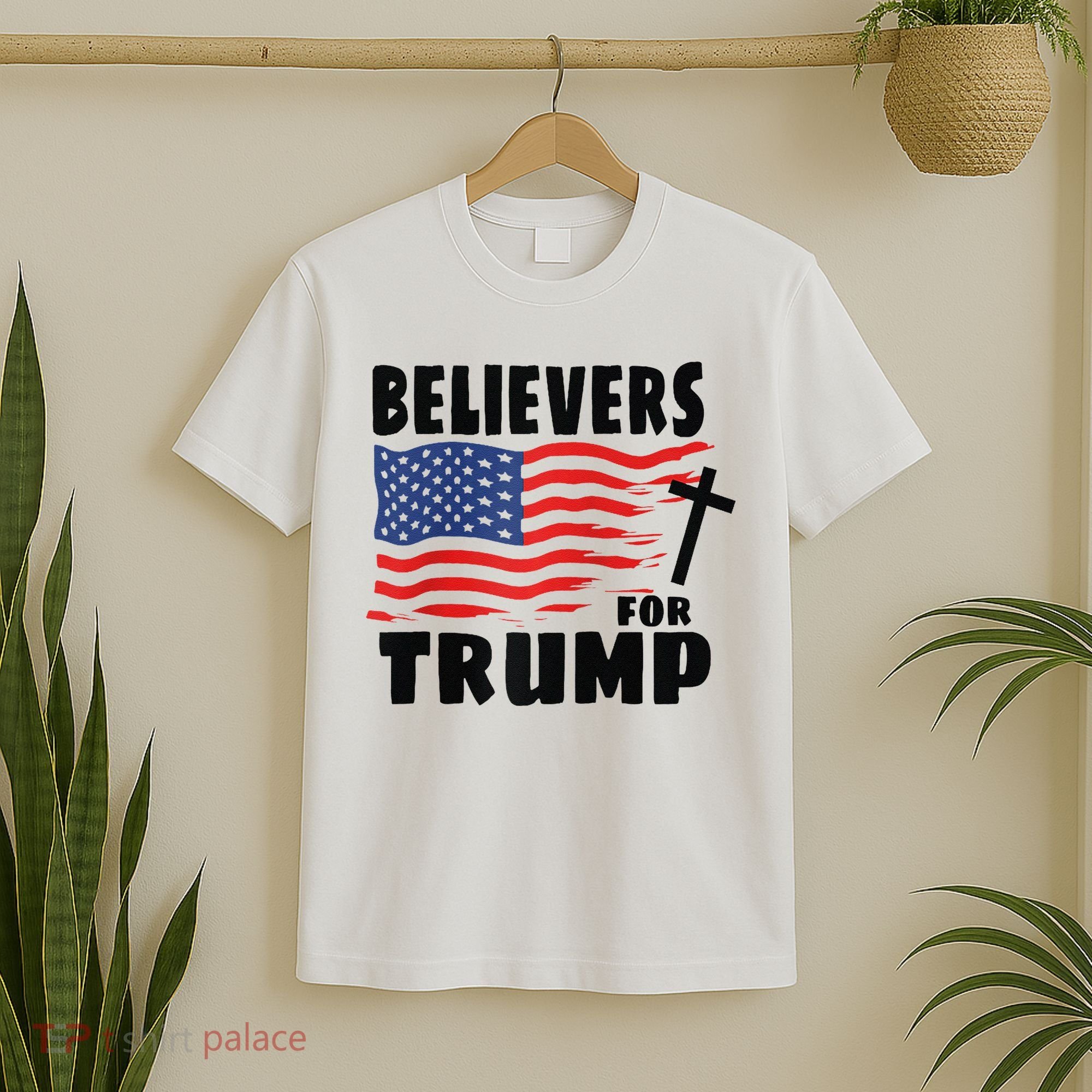 Believers For Trump Christians For Trump 2024 Raglan T-Shirt