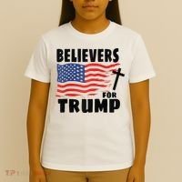 Believers For Trump Christians For Trump 2024 Raglan T-Shirt thumb 4