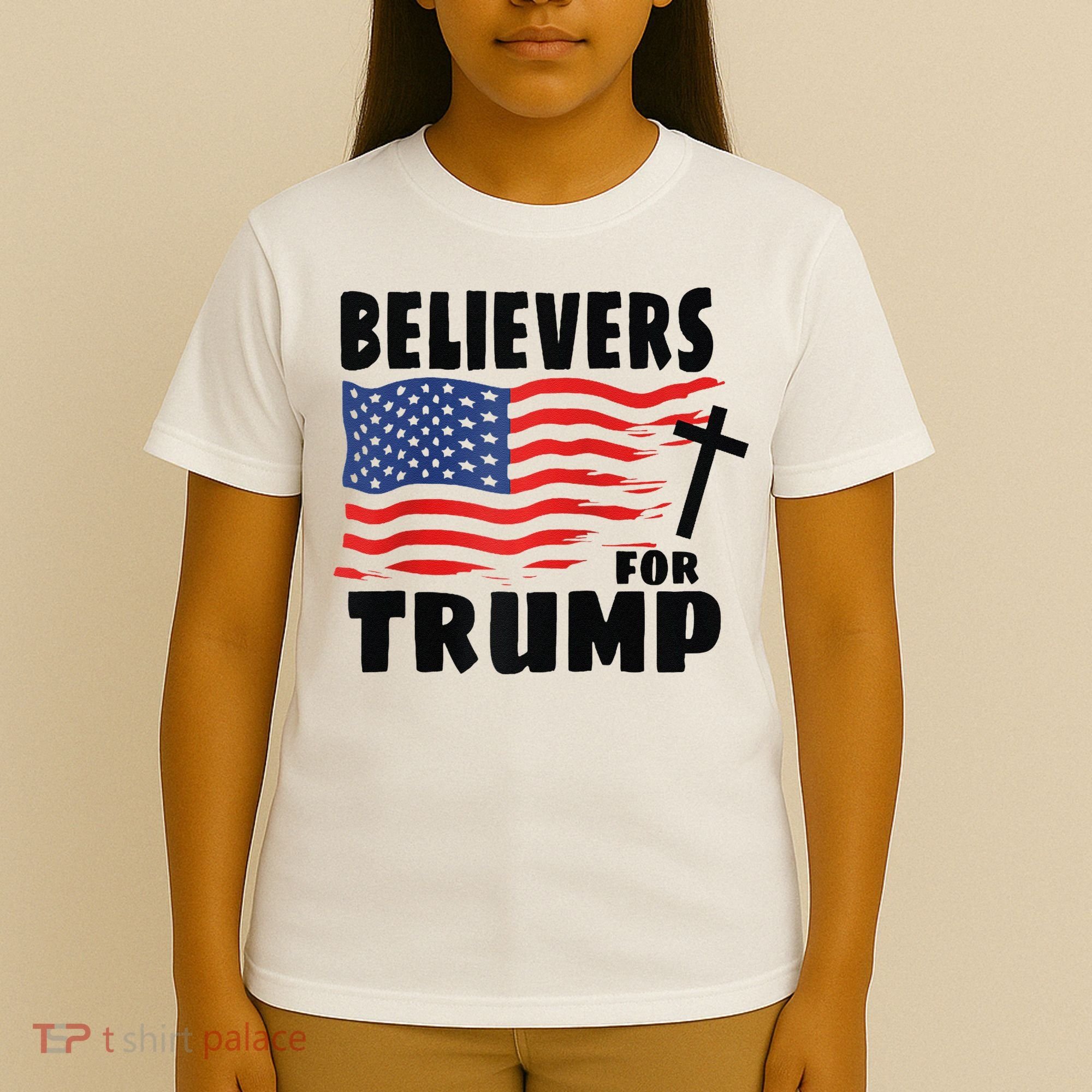 Believers For Trump Christians For Trump 2024 Raglan T-Shirt