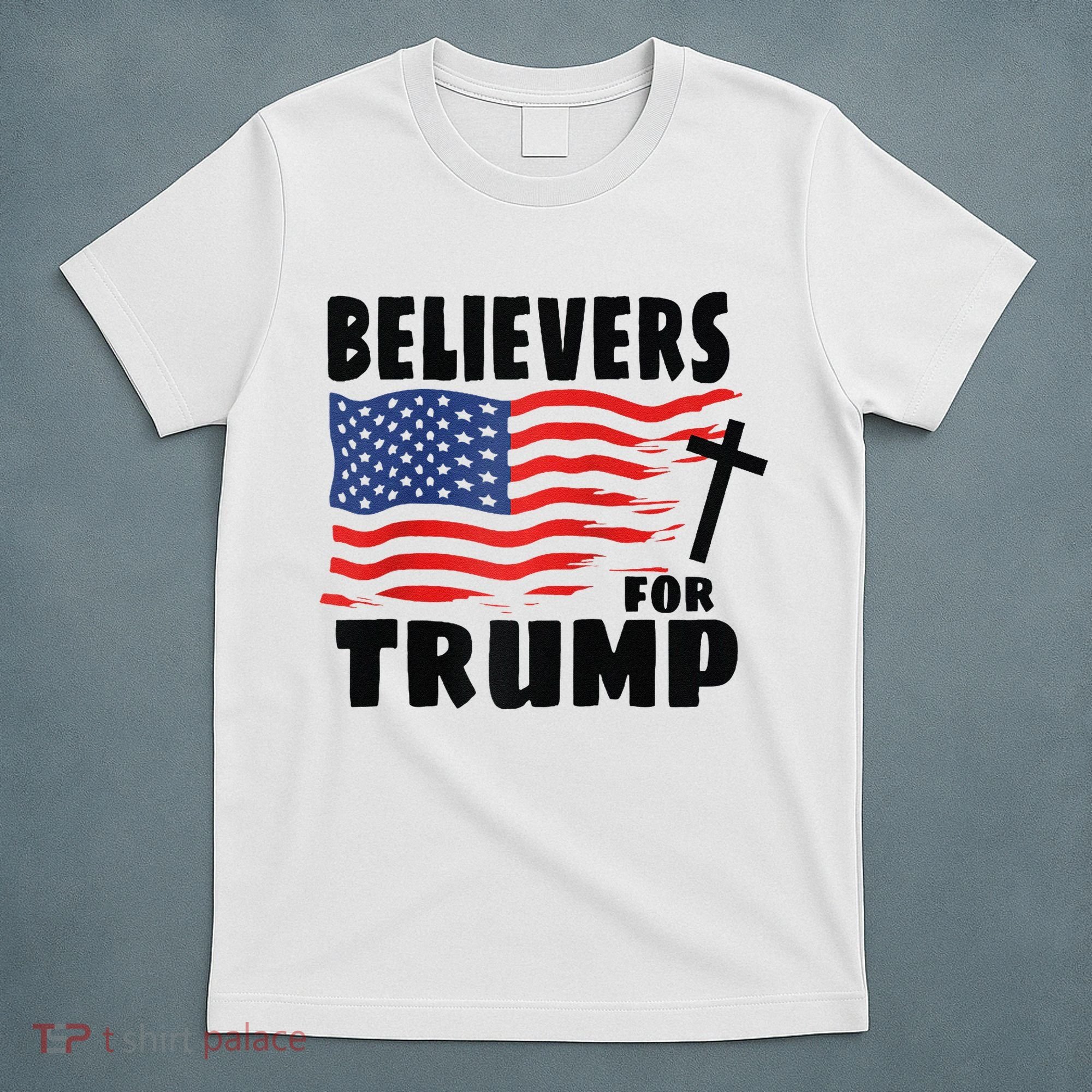 Believers For Trump Christians For Trump 2024 Raglan T-Shirt