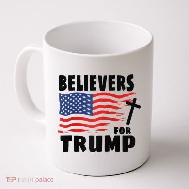 Believers For Trump Christians For Trump 2024 Raglan Coffee Mug