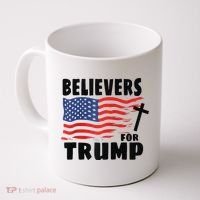 Believers For Trump Christians For Trump 2024 Raglan Coffee Mug thumb 0