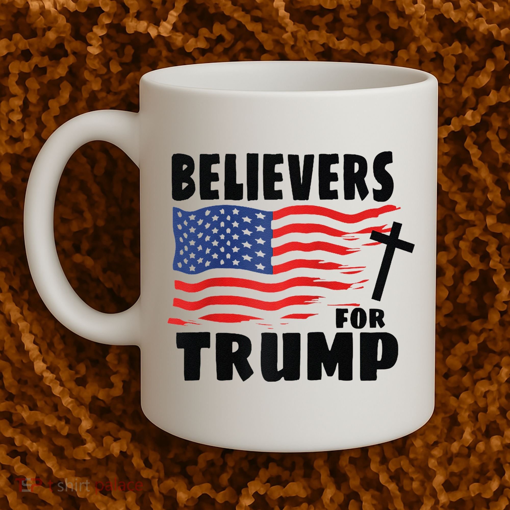 Believers For Trump Christians For Trump 2024 Raglan Coffee Mug