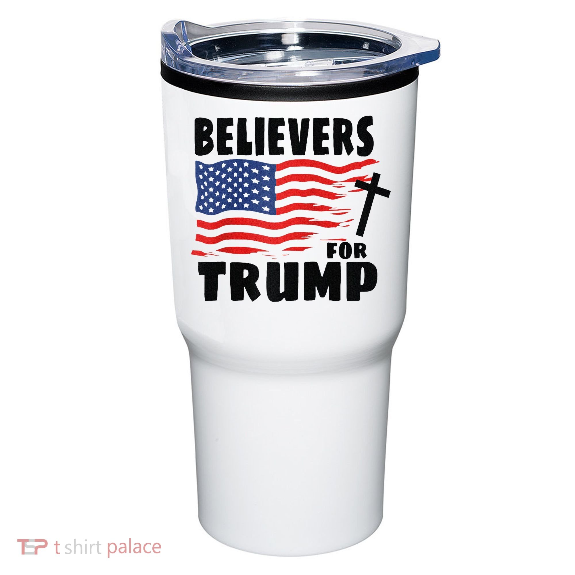 Believers For Trump Christians For Trump 2024 Raglan Tumbler