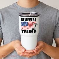 Believers For Trump Christians For Trump 2024 Raglan Tumbler thumb 2