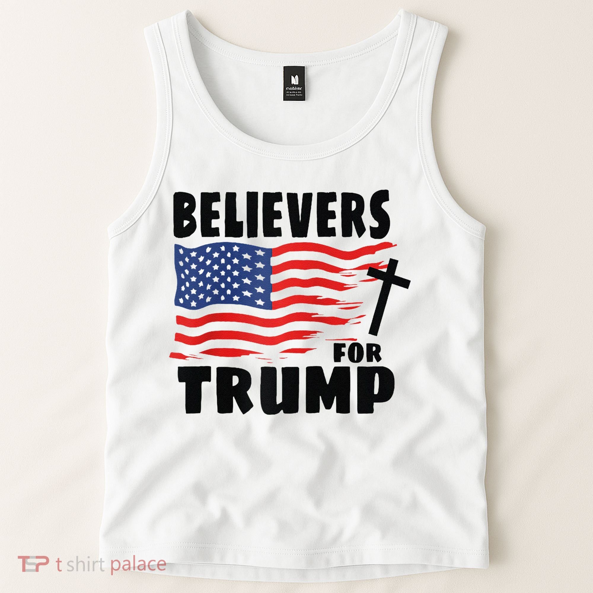 Believers For Trump Christians For Trump 2024 Raglan Tank Top