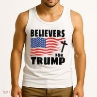 Believers For Trump Christians For Trump 2024 Raglan Tank Top thumb 3