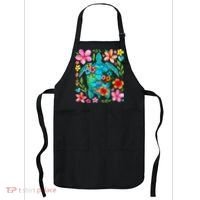Boho Floral Turtle Save The Sea Turtle Ocean Animals Outfit Apron thumb 0