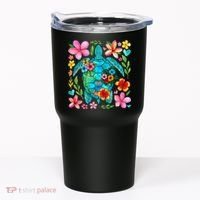 Boho Floral Turtle Save The Sea Turtle Ocean Animals Outfit Tumbler thumb 0