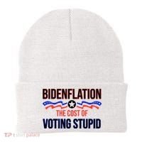 Biden Flation The Cost Of Voting Stupid Beanie thumb 0