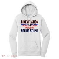 Biden Flation The Cost Of Voting Stupid Women's Hoodie thumb 0