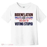 Biden Flation The Cost Of Voting Stupid Toddler T-Shirt thumb 0