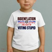 Biden Flation The Cost Of Voting Stupid Toddler T-Shirt thumb 2