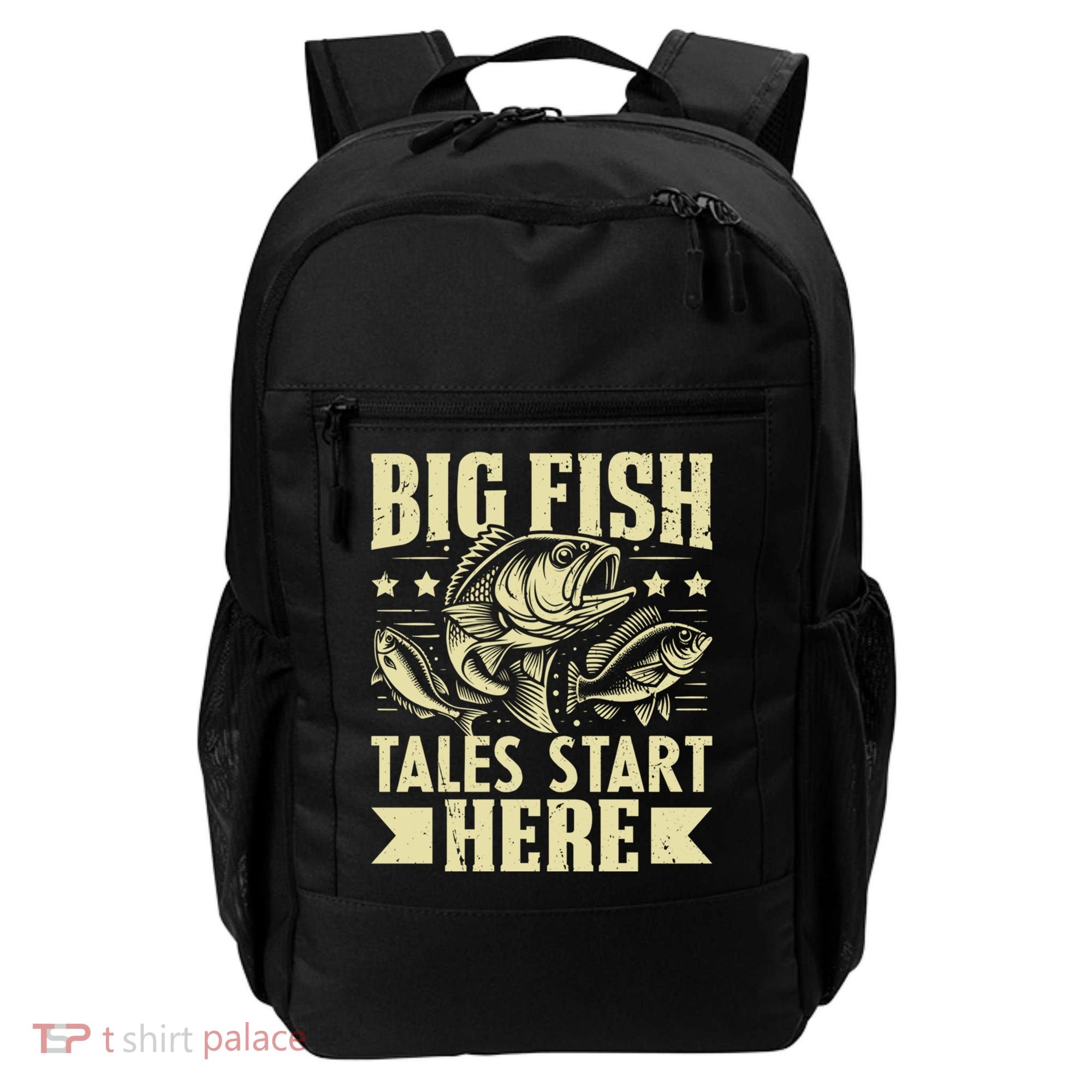 Big Fish Tales Start Here Fishing Gift Backpack