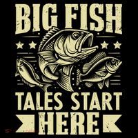 Big Fish Tales Start Here Fishing Gift Coffee Mug thumb 5