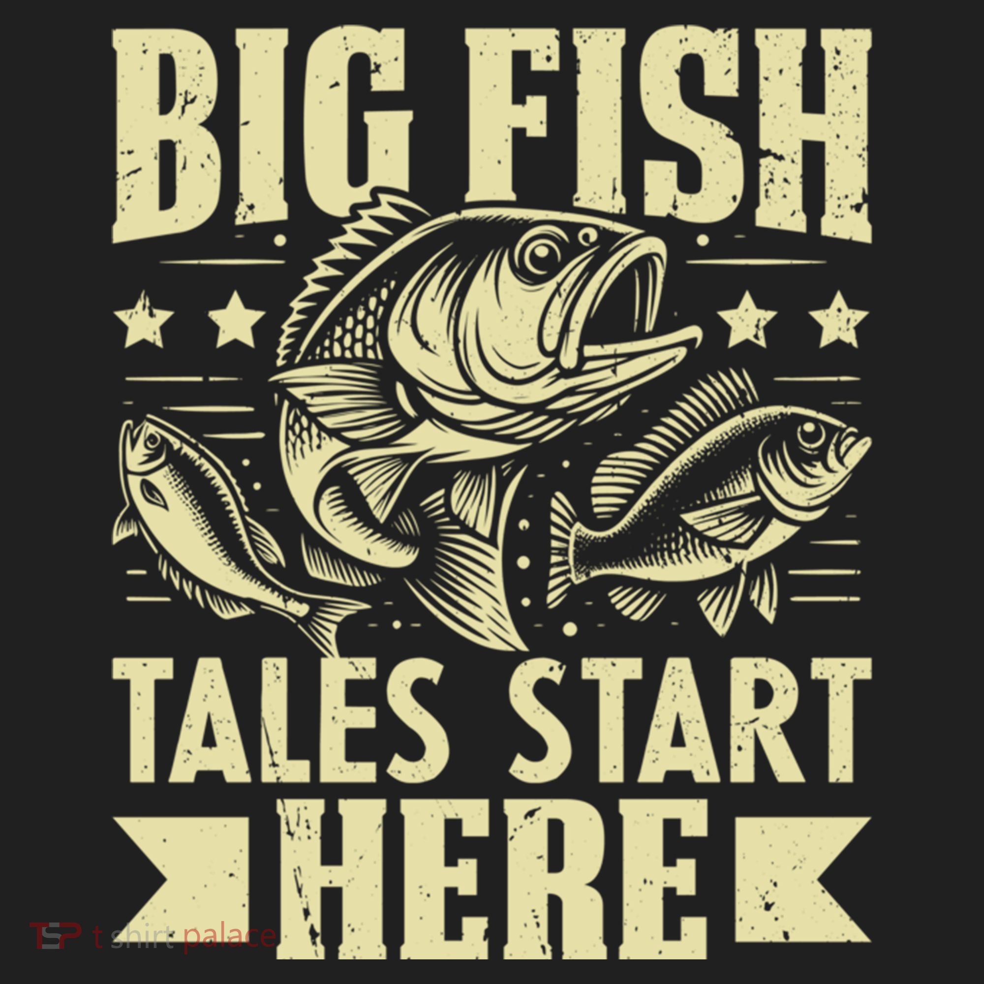 Big Fish Tales Start Here Fishing Gift Beanie