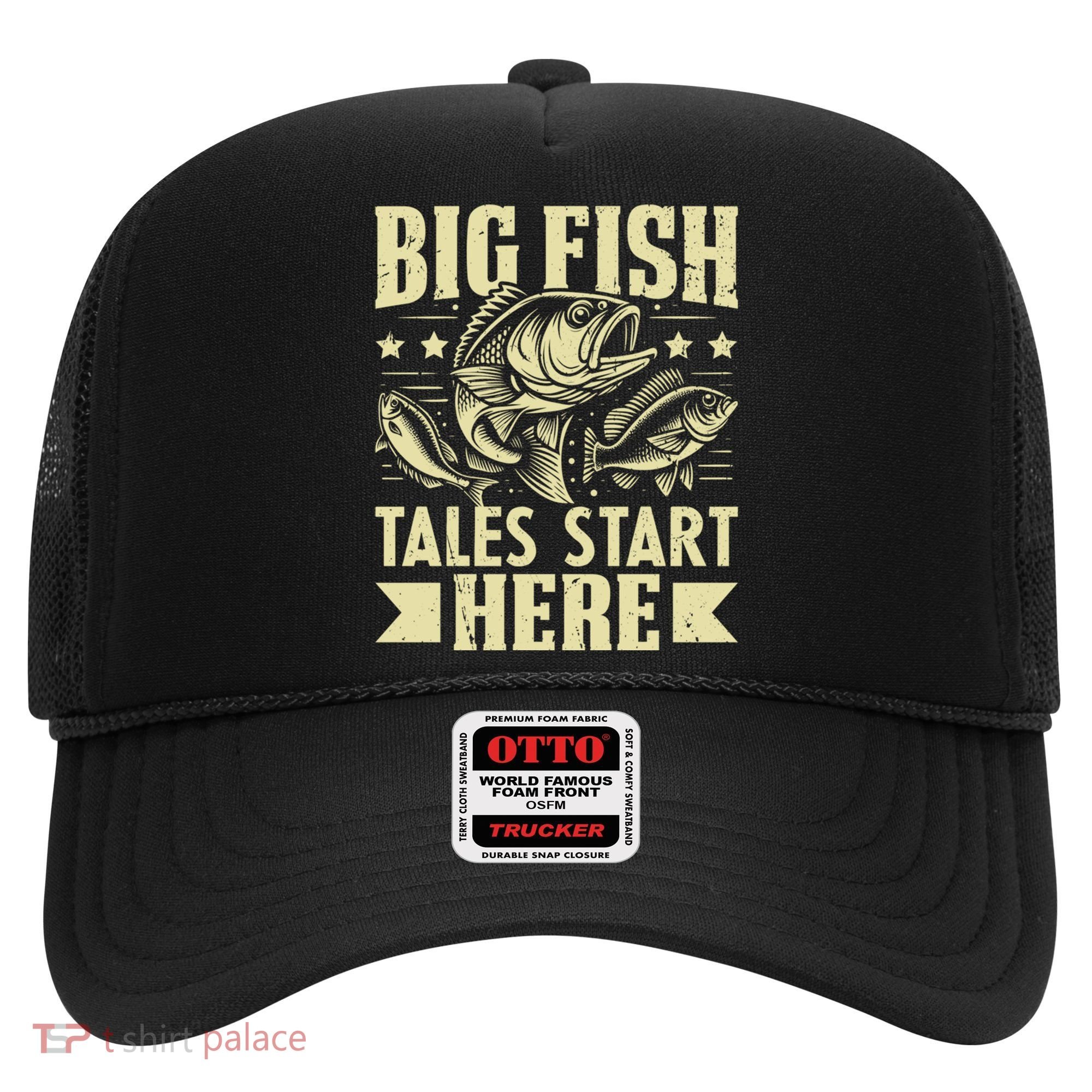 Big Fish Tales Start Here Fishing Gift Hat